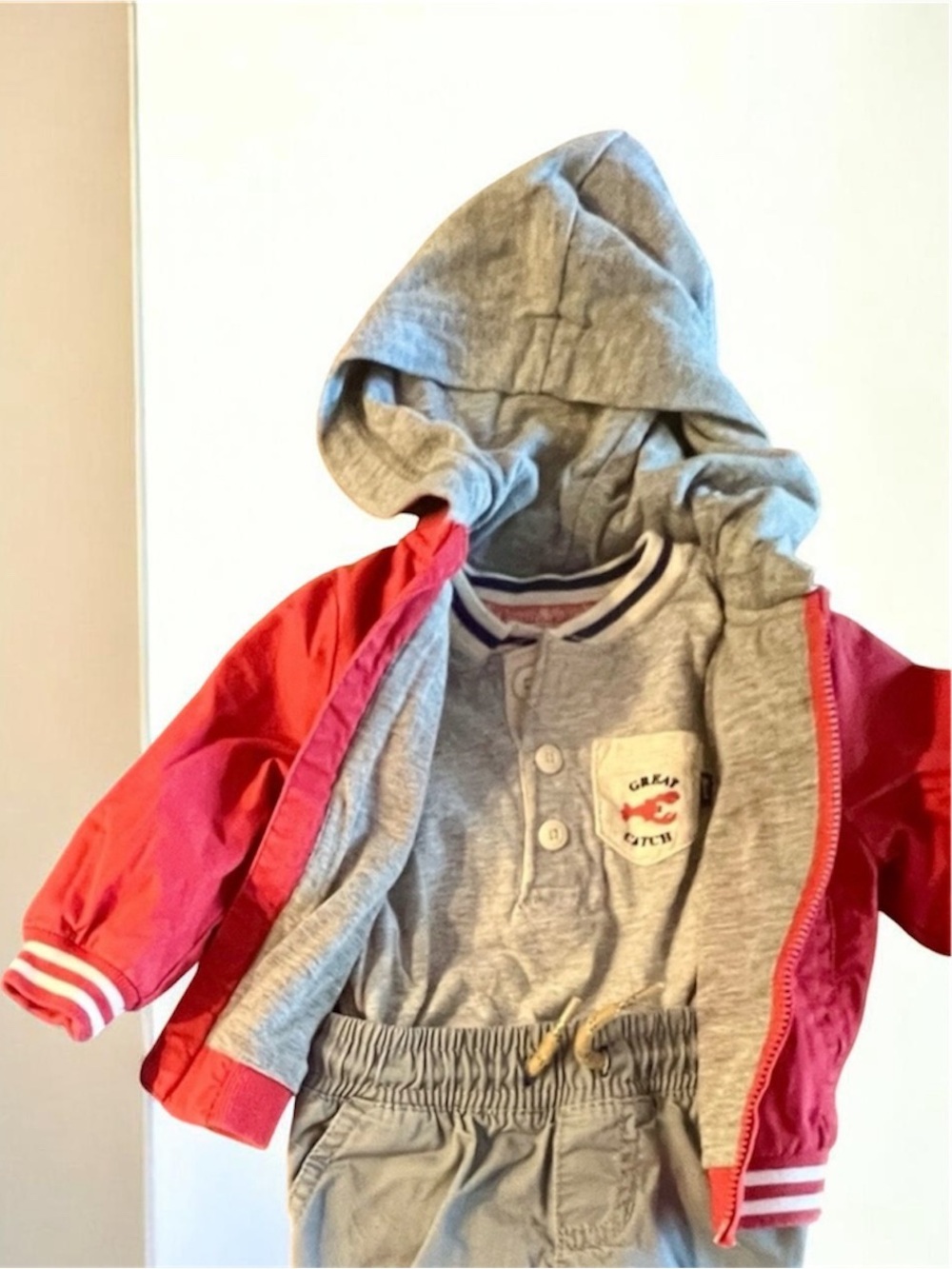 OSHKOSH CARTER'S B’GOSH Bundle | Coral, Gray, Cream, Navy | 3-M | Preowned |